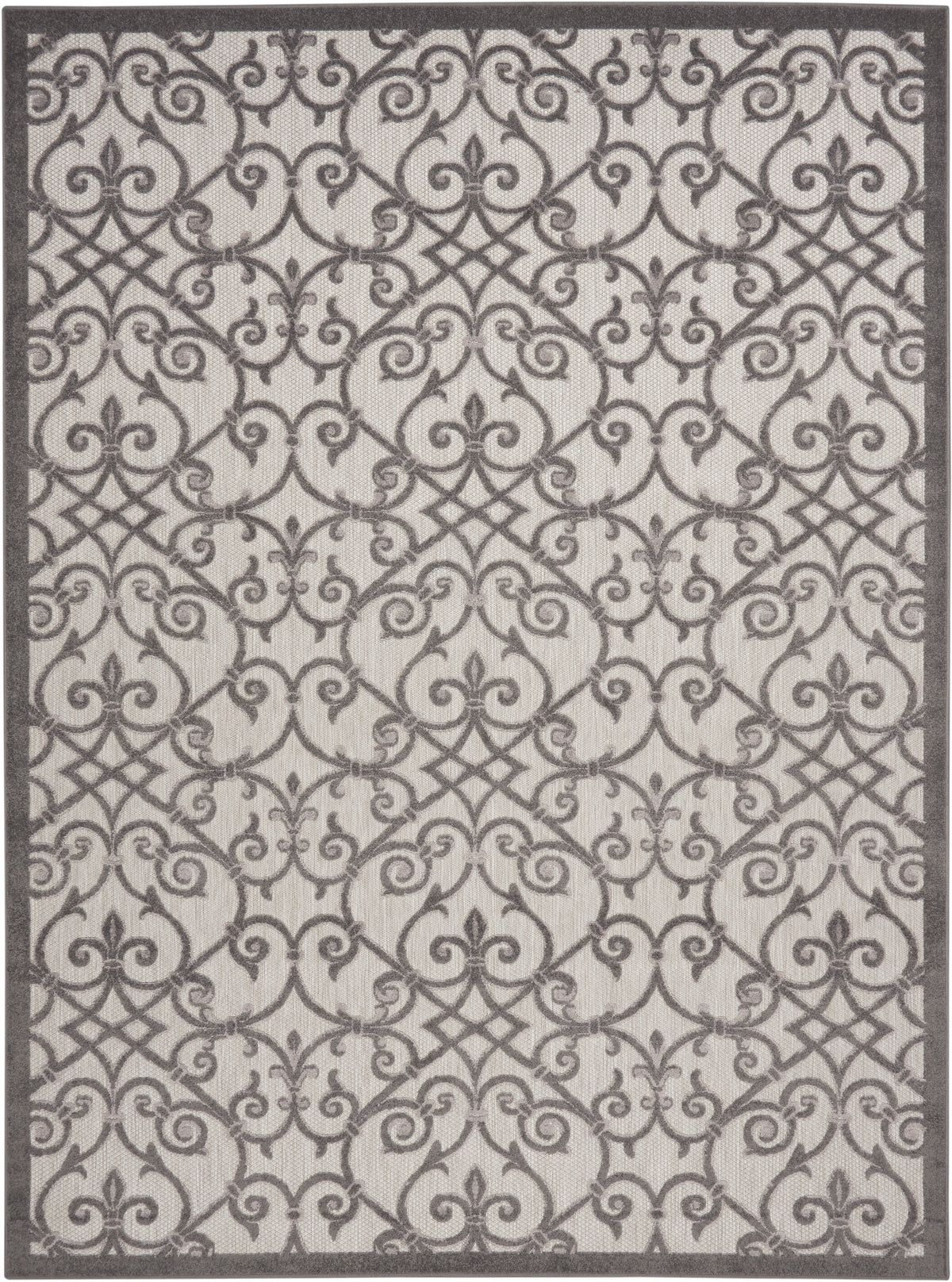 nourison aloha alh21 grey charcoal rug