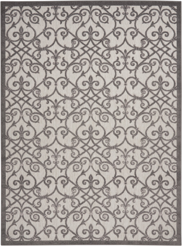 nourison aloha alh21 grey charcoal rug