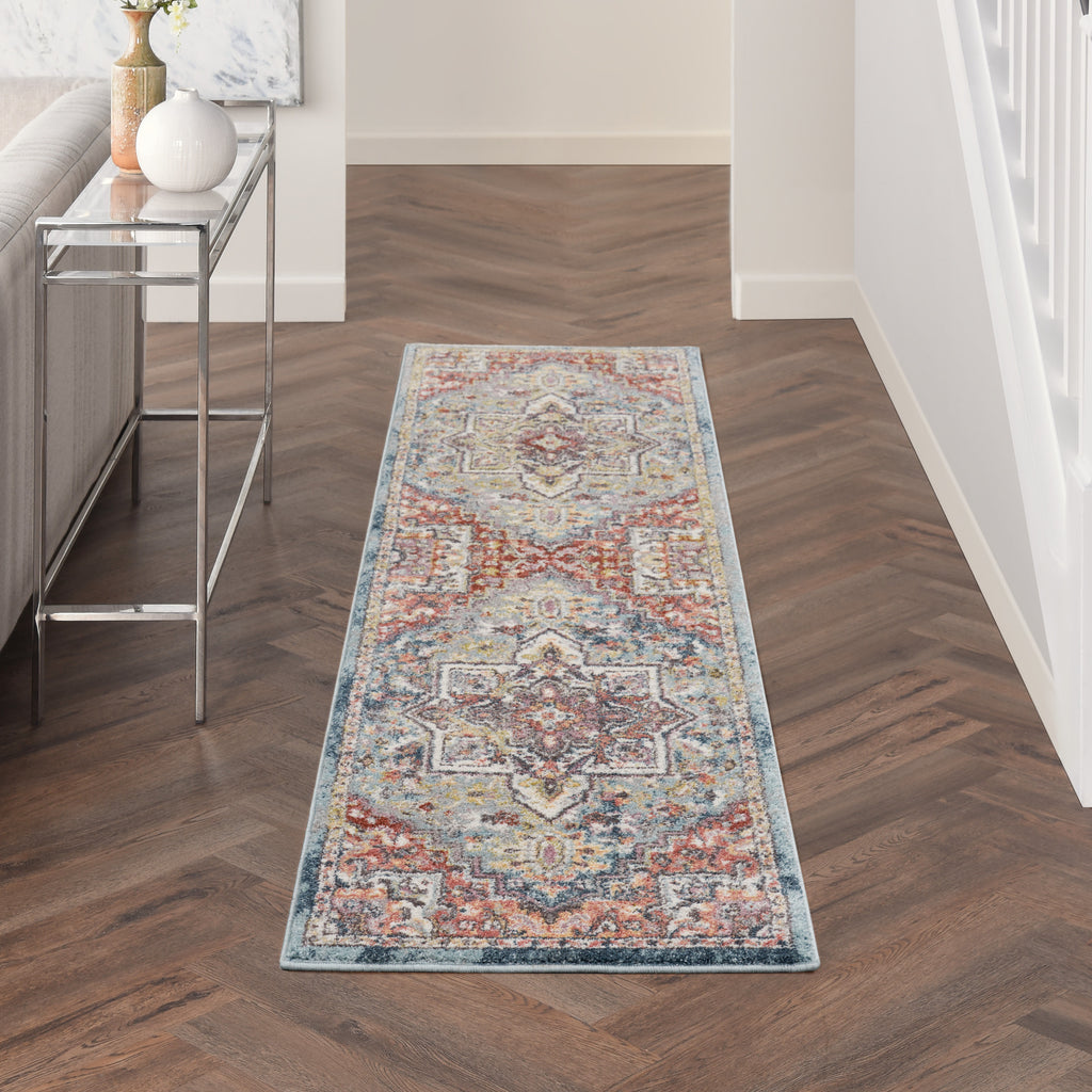 nourison soraya sor04 blue multicolor rug