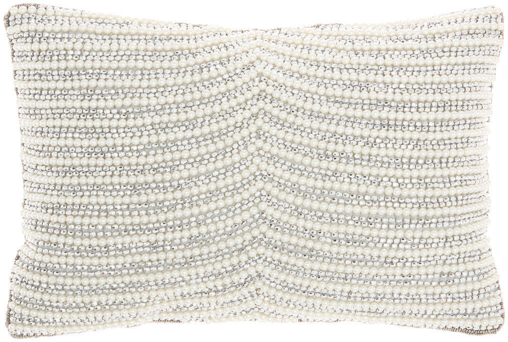 nourison luminescence z2003 ivory pillow