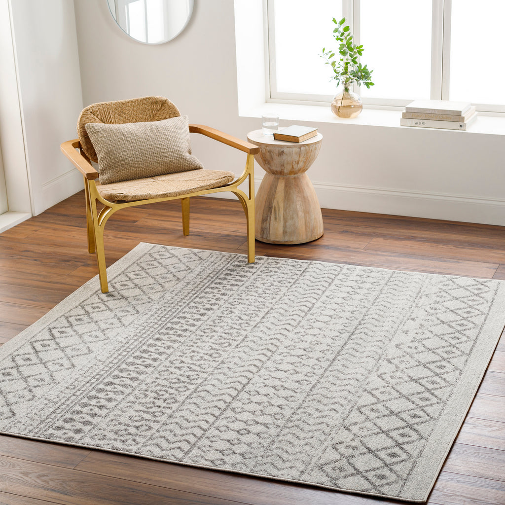surya elaziz elz 2369 light grey rug