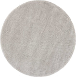 nourison malibu shag msg01 silver grey rug