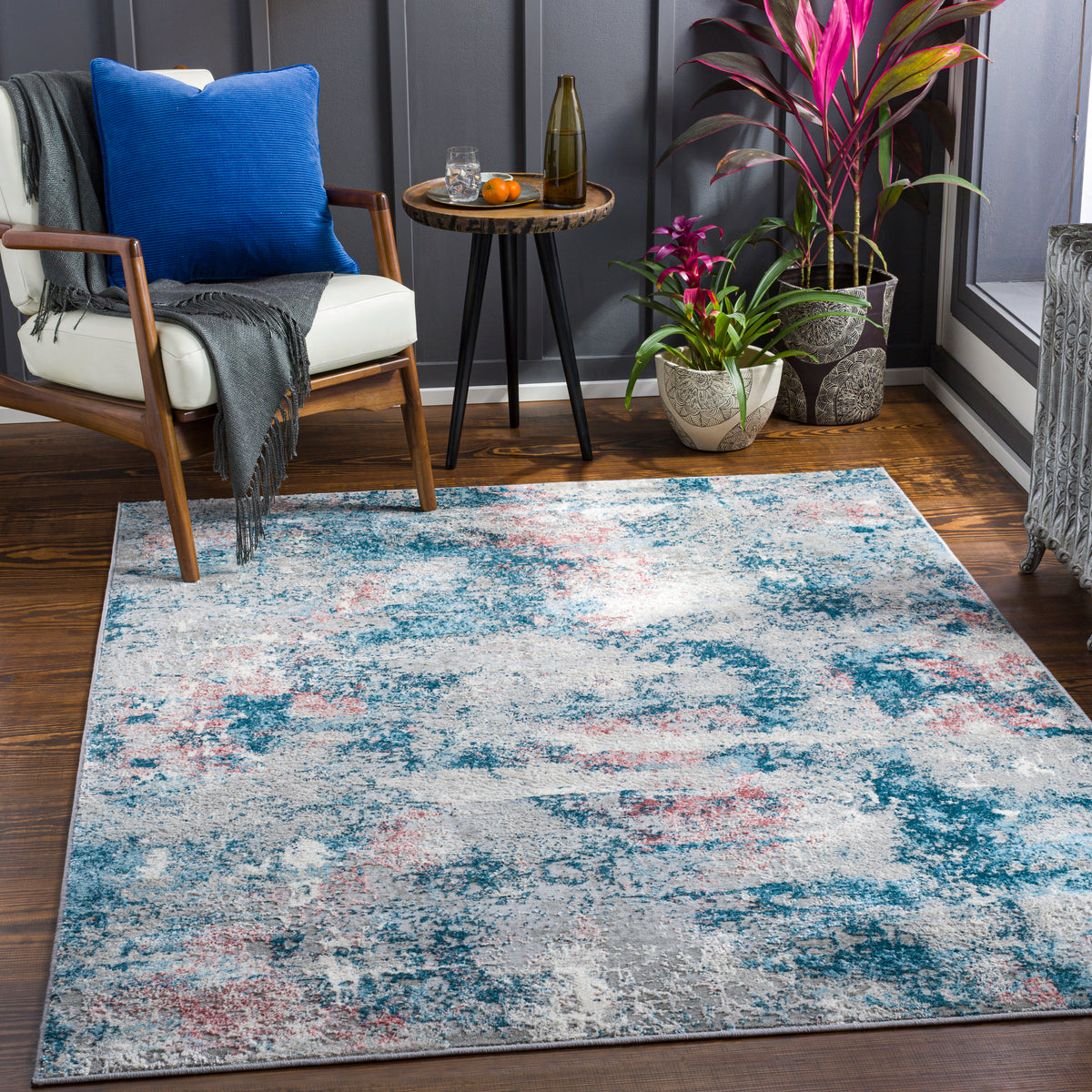 surya enfield enf 2314 teal rug
