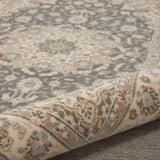 nourison living treasures li15 grey ivory rug