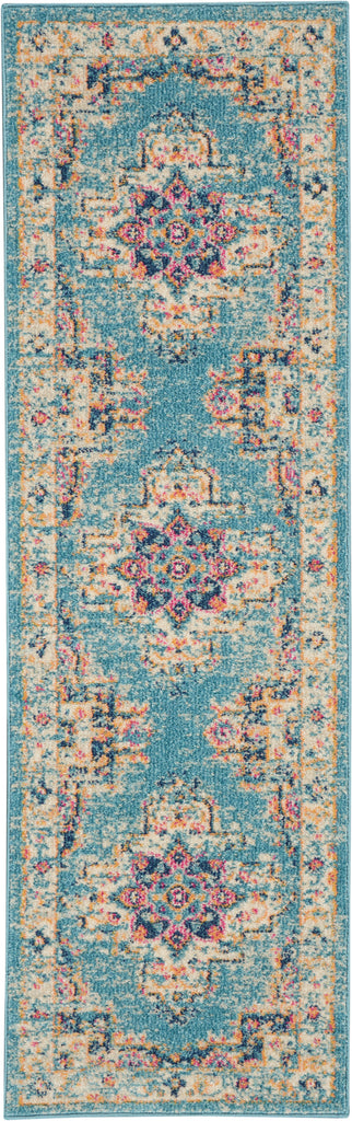 nourison passion psn03 light blue rug