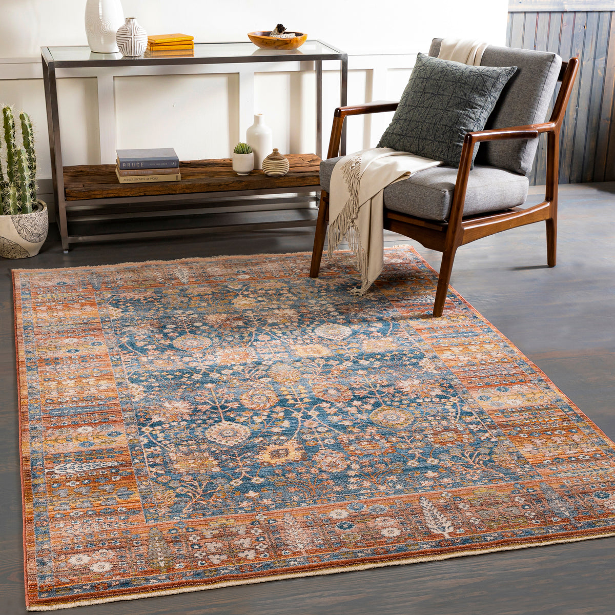 surya ephesians epc 2347 dark blue rug