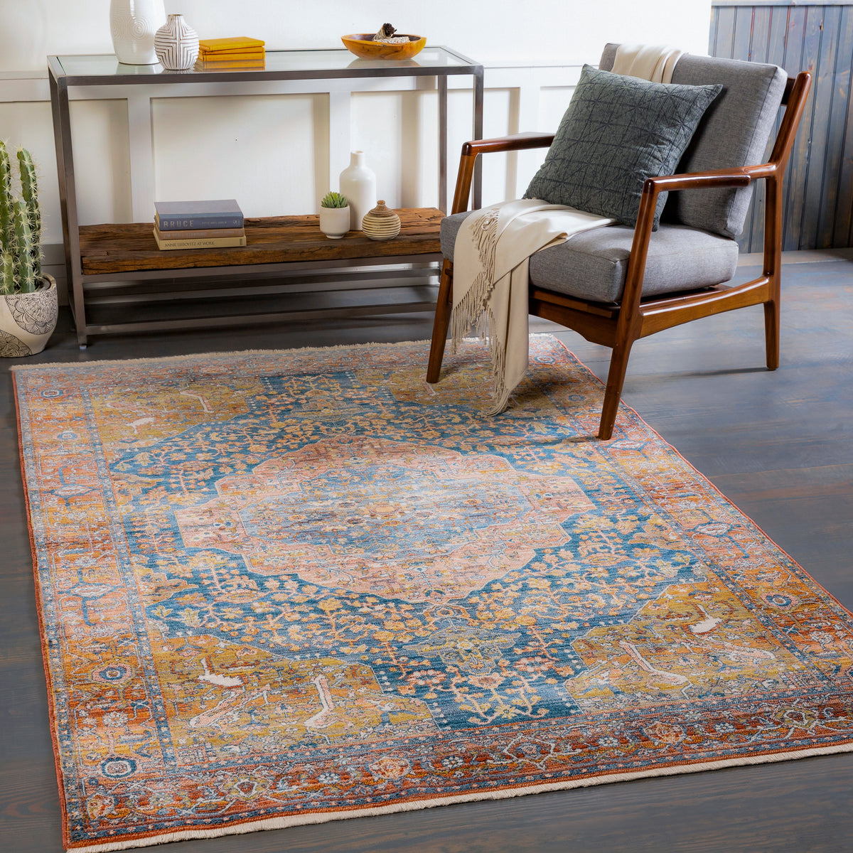 surya ephesians epc 2350 dark blue rug