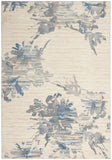 nourison ck005 enchanting ech01 ivory grey blue rug