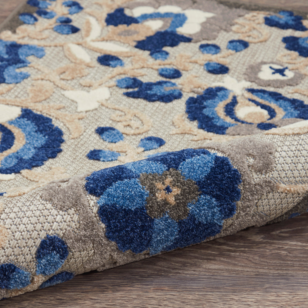 nourison aloha alh17 natural blue rug