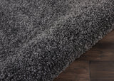 nourison malibu shag msg01 dark grey rug