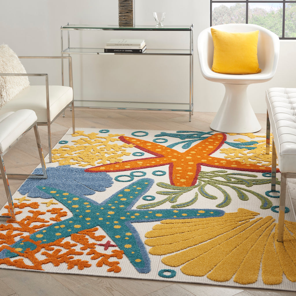 nourison aloha alh24 multicolor rug