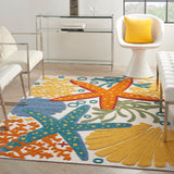 nourison aloha alh24 multicolor rug