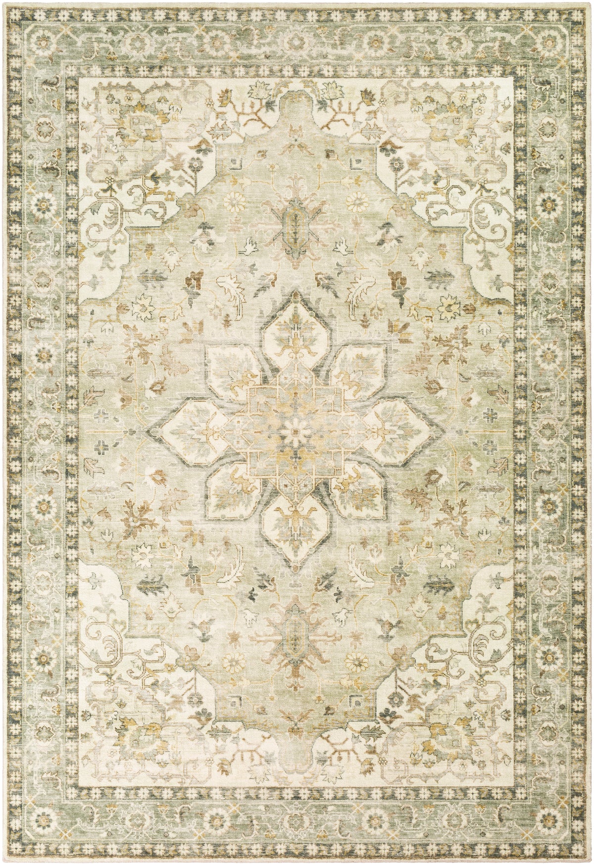 Rectangular Surya Erin Cream Rug | Geometrical Rugs | Rugs Done Right