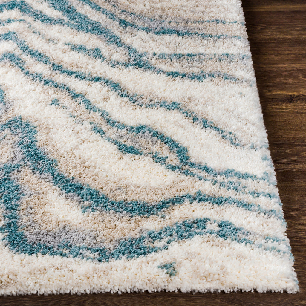 surya eskimo shag esg 2305 aqua rug