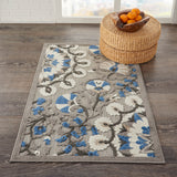 nourison aloha alh20 grey multi rug
