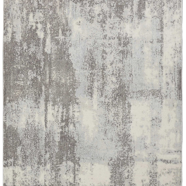 Nourison Etchings ETC02 Grey/Light Blue Rug