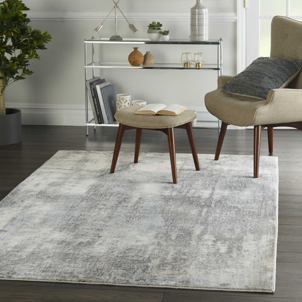 Nourison Etchings ETC02 Grey/Light Blue Rug