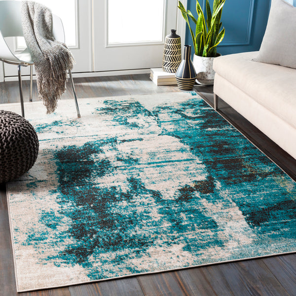 surya rafetus ets 2354 teal rug