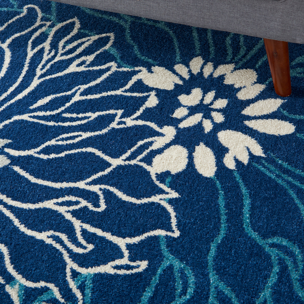nourison passion psn17 navy ivory rug