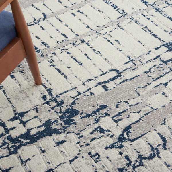 nourison twilight twi10 ivory navy rug