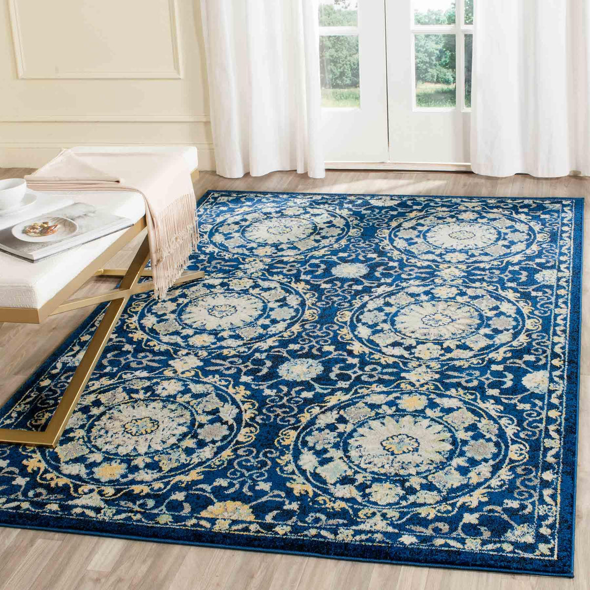 safavieh clearance evoke evk252a navy rug