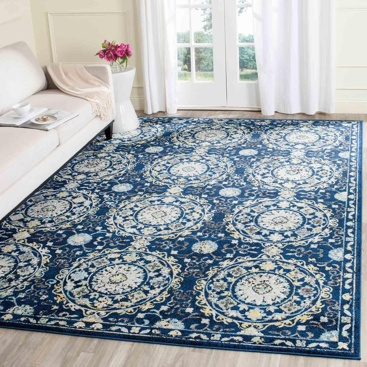 safavieh clearance evoke evk252a navy rug