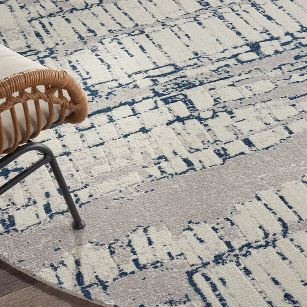 nourison twilight twi10 ivory navy rug