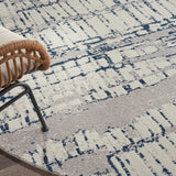 nourison twilight twi10 ivory navy rug