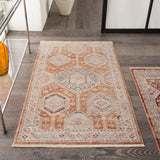 nourison homestead hms01 brick rug