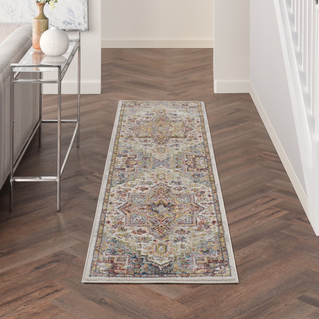 nourison soraya sor04 ivory multi rug
