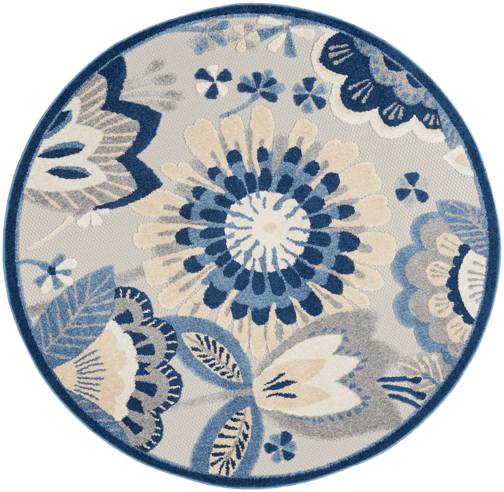 nourison aloha alh25 blue grey rug