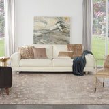 nourison elation etn03 ivory mocha rug