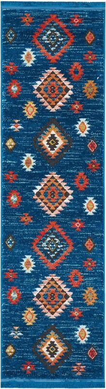 Nourison Clearance Navajo NAV07 Blue Rug