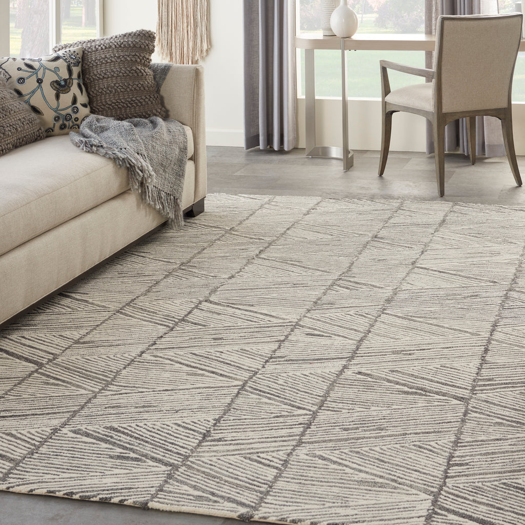 Nourison Colorado CLR01 Grey/White Rug