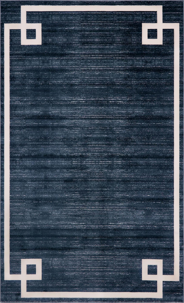 unique loom uptown lenox hill uptown  navy blue rug