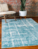 unique loom uptown lexington avenue uptown  turquoise rug