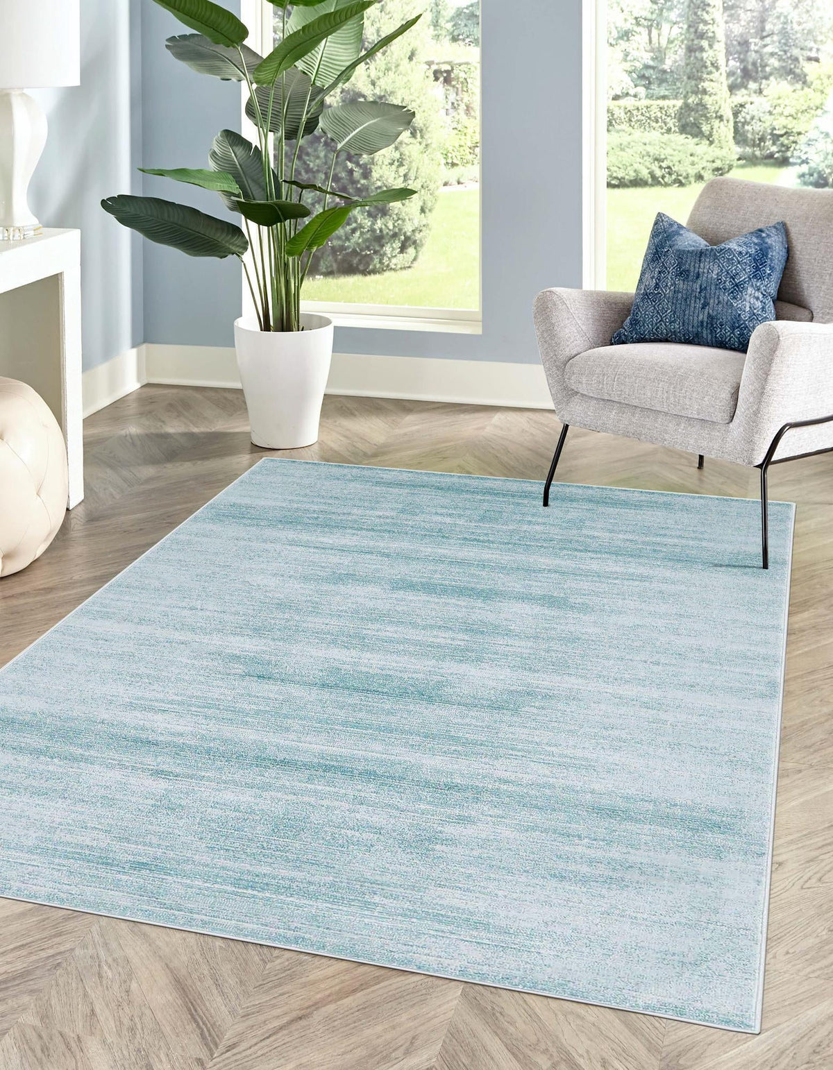unique loom uptown madison avenue uptown  turquoise rug