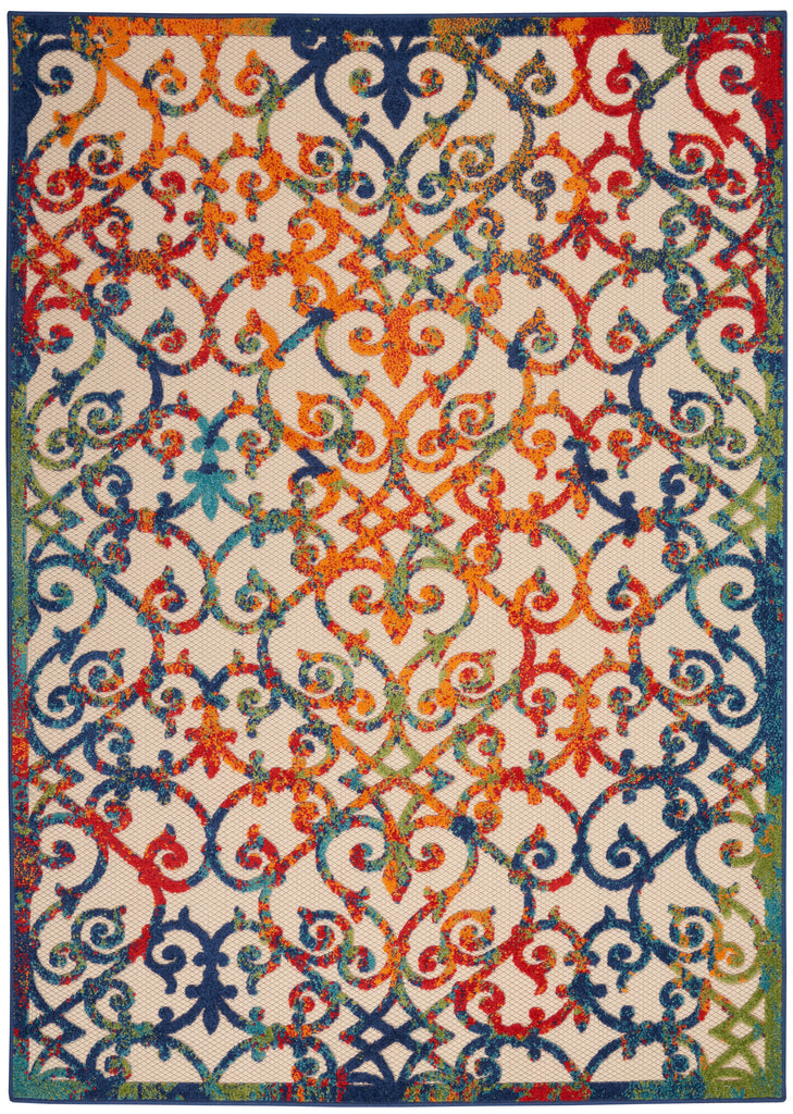 nourison aloha alh21 multicolor rug