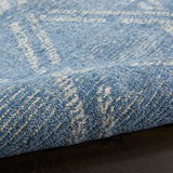 nourison venosa vsn01 blue ivory rug