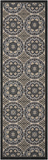 Nourison Clearance Caribbean CRB15 Ivory/Charcoal Rug