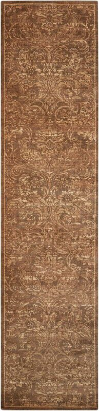 Nourison Clearance Silken Allure SLK19 Chocolate Rug