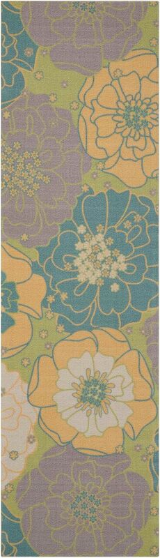 Nourison Clearance & Garden RS021 Green Rug