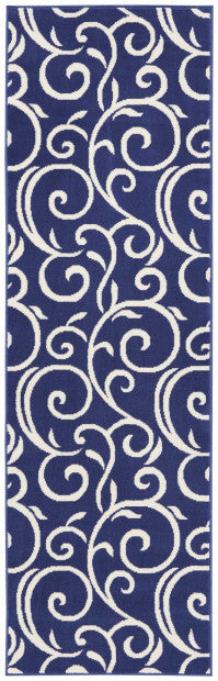 Nourison Clearance Grafix GRF19 Navy Blue Rug