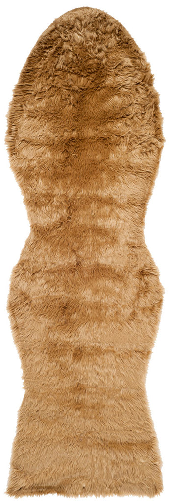 Safavieh Clearance Faux Sheep Skin FSS115E Camel Rug
