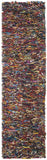 Safavieh Clearance Leather Shag LSG511M Multi Rug