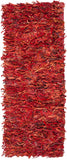 Safavieh Clearance Leather Shag LSG511D Red Rug