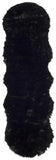 Safavieh Clearance Faux Sheep Skin FSS115B Black Rug