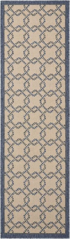 Nourison Clearance Caribbean CRB16 Ivory/Blue Rug