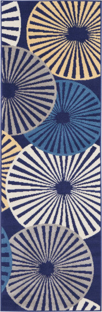 Nourison Clearance Grafix GRF20 Navy Blue Rug