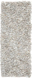 Safavieh Clearance Leather Shag LSG511C White Rug